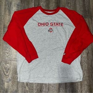 Vintage P2 By Pro Player Ohio State Raglan Long Sleeve Men Shirt XXL Embroidered
